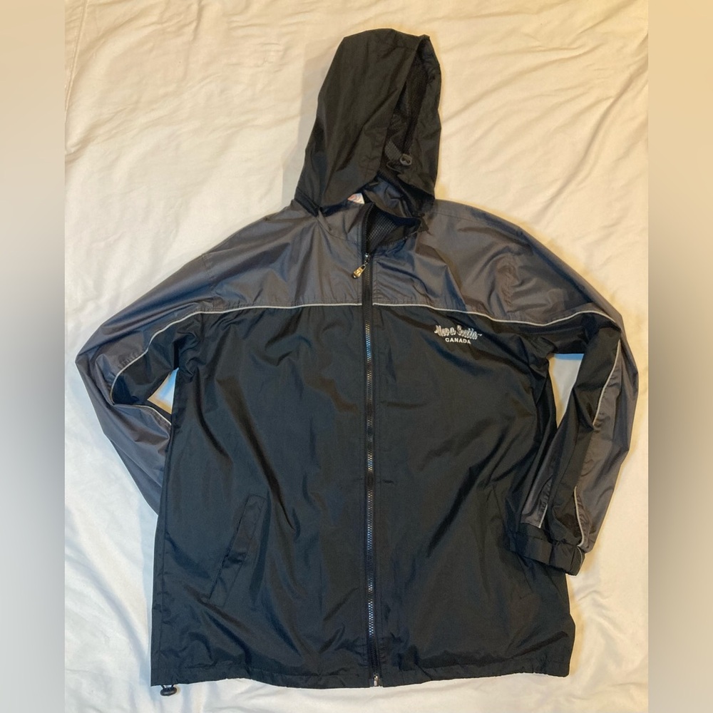 Nova Scotia CANADA Hooded Nautical Windbreaker Jacket Mens XL
